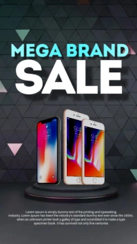 Futuristic Triangular WhatsApp Status template