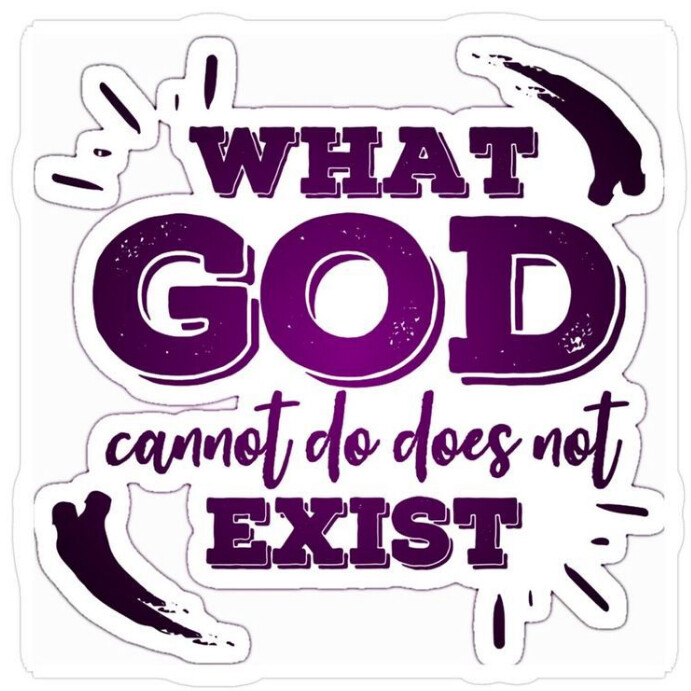 Futuristic What God Cannot Do Don't Exist  Instagram Post template