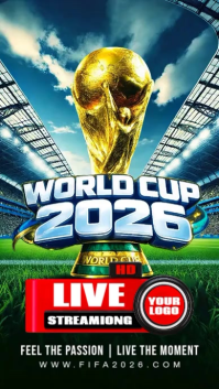 Futuristic World Cup 2026 Instagram Reel Video template