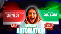 Futuristic Youtube Automation Youtube Thumbnail template