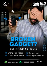 gadget repair services A5 template