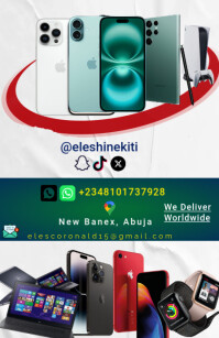 White Electronics Promotion Tabloid Template