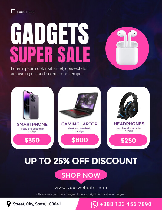 Gadgets Sale Catalogue Flyer Template PosterMyWall