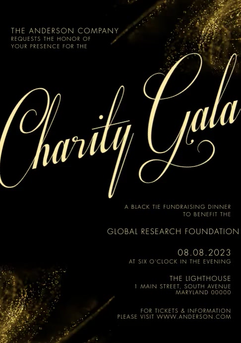 Gala Script Gala Template | PosterMyWall
