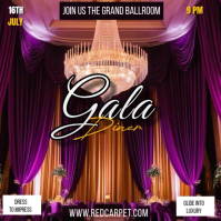 Gala dinner Publicación de Instagram template