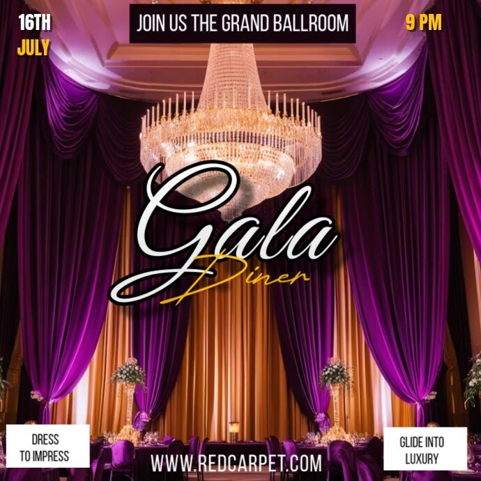 Gala dinner Pos Instagram template