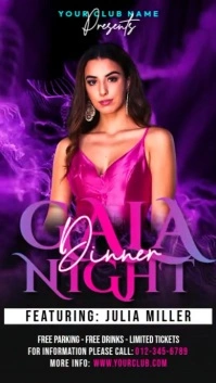 Gala Dinner Night Historia de Instagram template