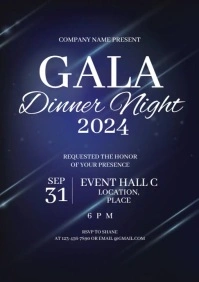 Gala Dinner Night Invitation Template A4