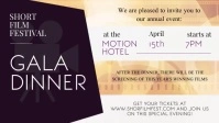 Gala Dinner Party Facebook Cover Video template