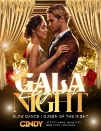 Gala Elegant Night Party Flyer (US Letter) template