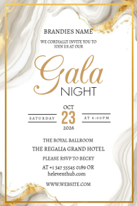 Gala Invitation Poster Flyer Template