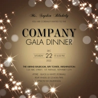 Gala Invitation Template Instagram Post