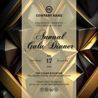 Gala Invitation Template Publicação no Instagram