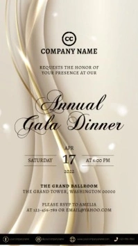 Gala Invitation Template Instagram Story