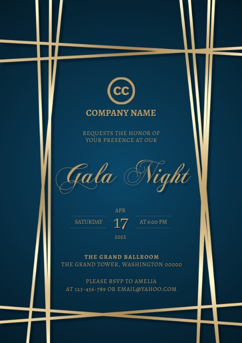 Gala Invitation Template A4