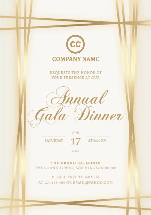 Copy of Gala Invitation Template | PosterMyWall