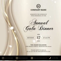 Gala Invitation Template โพสต์บน Instagram