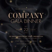 Gala Invitation Template Instagram-opslag