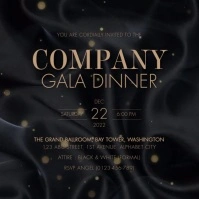 Gala Invitation Template Instagram Post