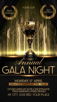 Gala Night Digital Display (9:16) template