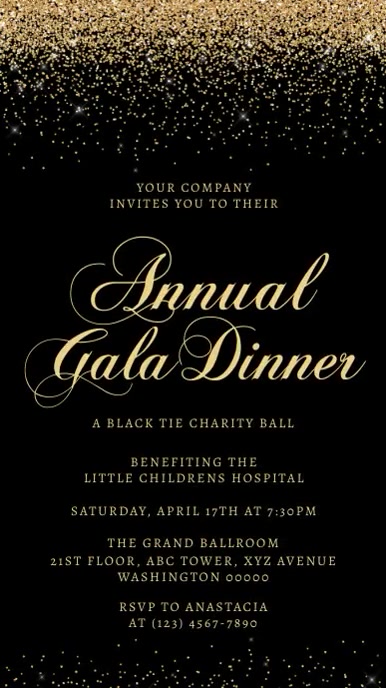 Charity Event Invitation Examples