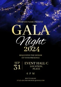 Gala Night Invitation Template A4