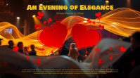 Gala Night Presentation Slide – Luxury Event Design Digital Display (16:9) template