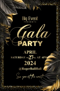 Gala Party Poster template