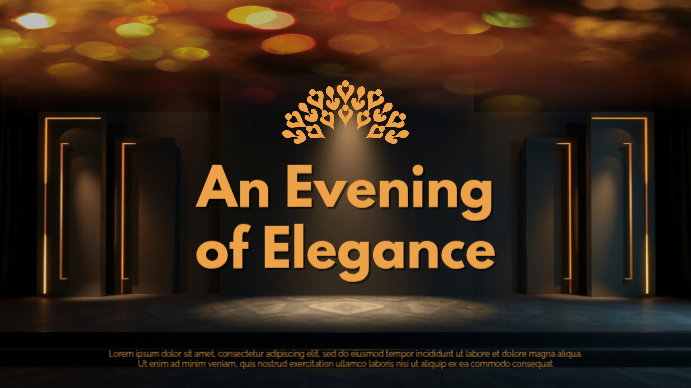 Gala Presentation Design Template | PosterMyWall