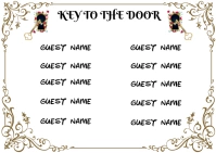 Gala Seating Plan Alice in Wonderland Gala Postcard template