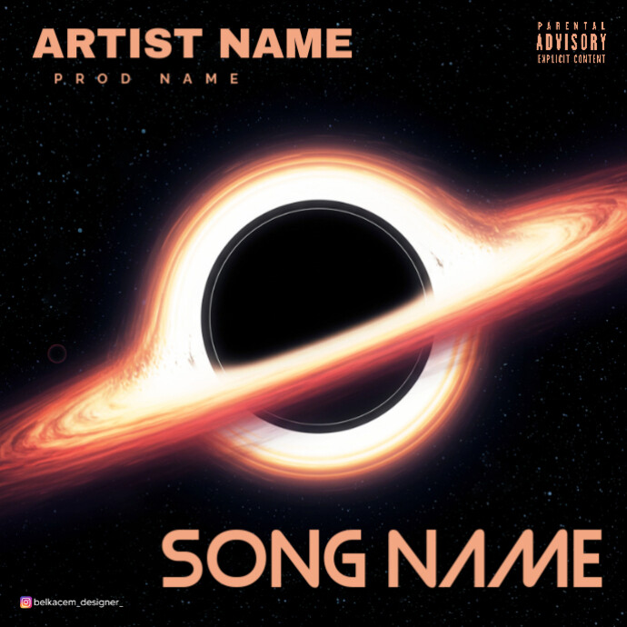 Galaxy Space Album Cover Template PosterMyWall