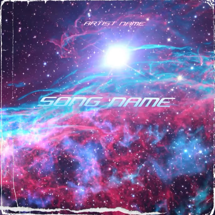Galaxy Space Album Cover Video Template PosterMyWall