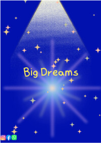 Galaxy Theme “Dream Big” Wall Decor A2 template