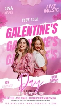 Galentine's Day Instagram 快拍 template