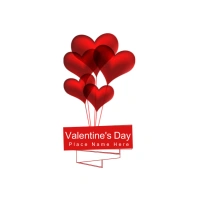 Galentine's day logo\friendship\rose\flowers Logotipo template