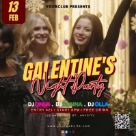 Galentine's Day Party Instagram Post template