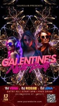 Galentine's Day Party Instagram Story template