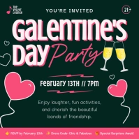 Galentine's Day Party Instagram Post template