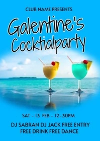 Galentine's A6 template