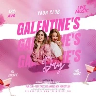Galentine's Instagram Post template