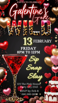 Galentine's Party Instagram Story template