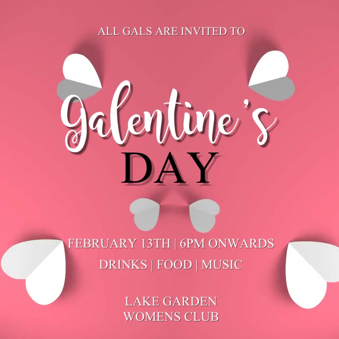 Galentine's day Instagram Post template