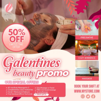 Galentines Beauty Promo Instagram Post template