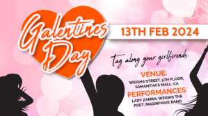 Galentines day 2024 2025 poster Ekran reklamowy (16:9) template
