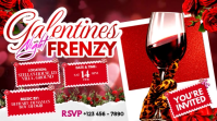 Galentines Frenzy Girls Night Bash YouTube Thumbnail template