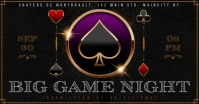 GAMBLING NIGHT BANNER Facebook Shared Image template
