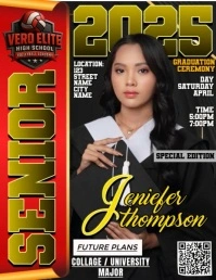 Game Changer. Graduate. 2025 Flyer (format US Letter) template