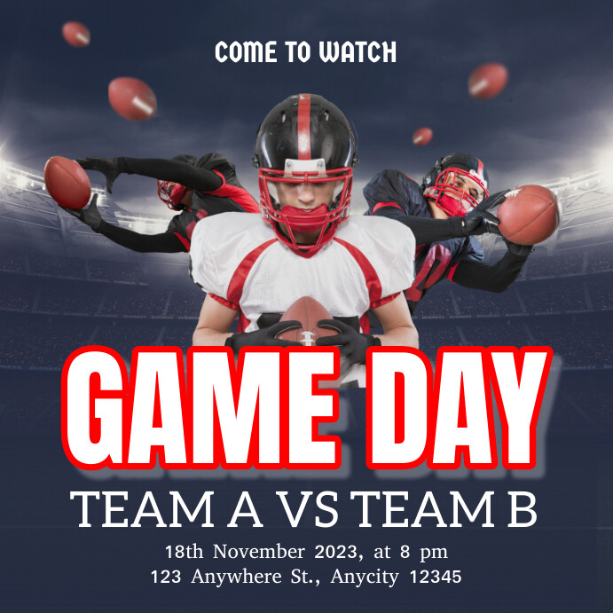 Game Day Template PosterMyWall Game Day Template PosterMyWall