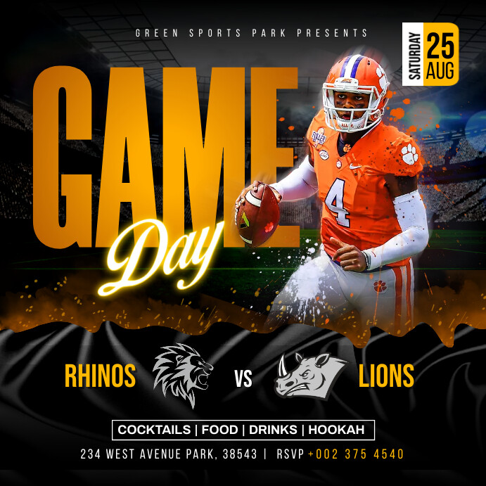 Game Day Template PosterMyWall Game Day Template PosterMyWall