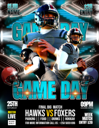 GAME DAY Ulotka (US Letter) template